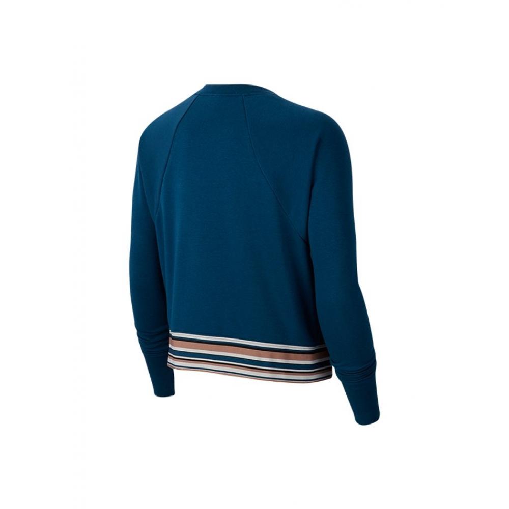 Nike Dry GeT FiT Fleece Long Sleeve Crop T shirT Blue