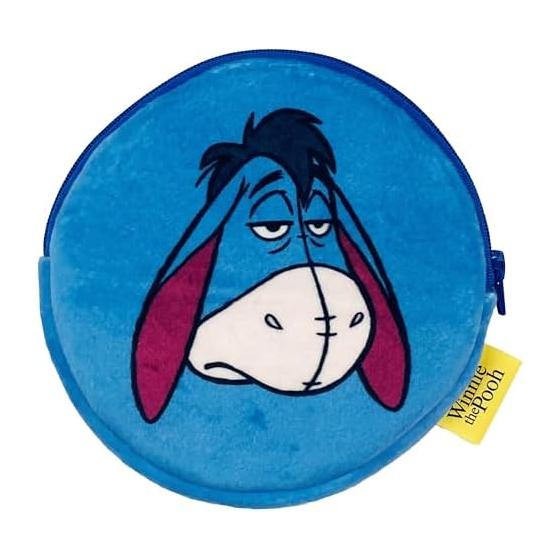 MORIPiLO Tissue Case Eeyore Disney Goods Stuffed Toy Pouch Small Cute 13x13cm (Funny Face Blue) Disney Character Pillow Morishita