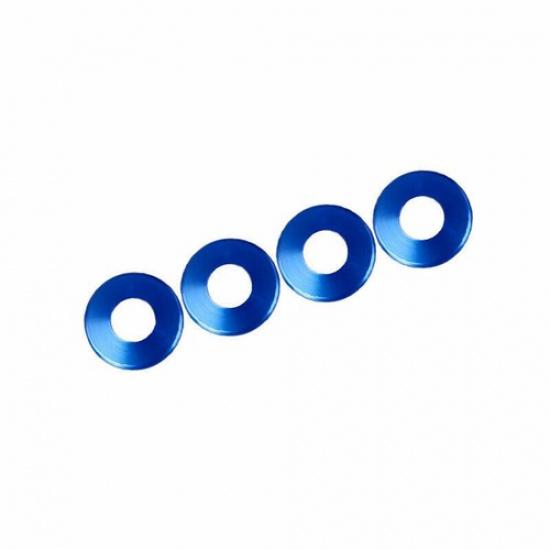 Blue Aluminum Inner Door Lock Down Bolt Ring Trim Fit For 2015- Benz C-Class