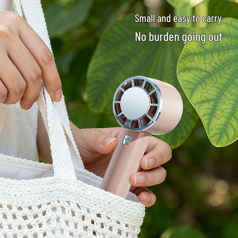 2026 Portable USB Ice Cooling Fan with Carabiner, Semiconductor Refrigeration, and High Wind Power