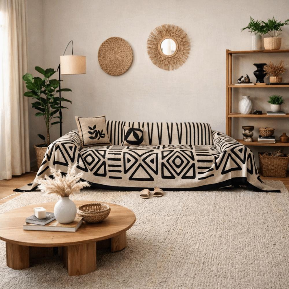 Full Cover Bohemian Style Sofa Protector Anti-slip Couch Cover Fashion Sofa Cover Pet