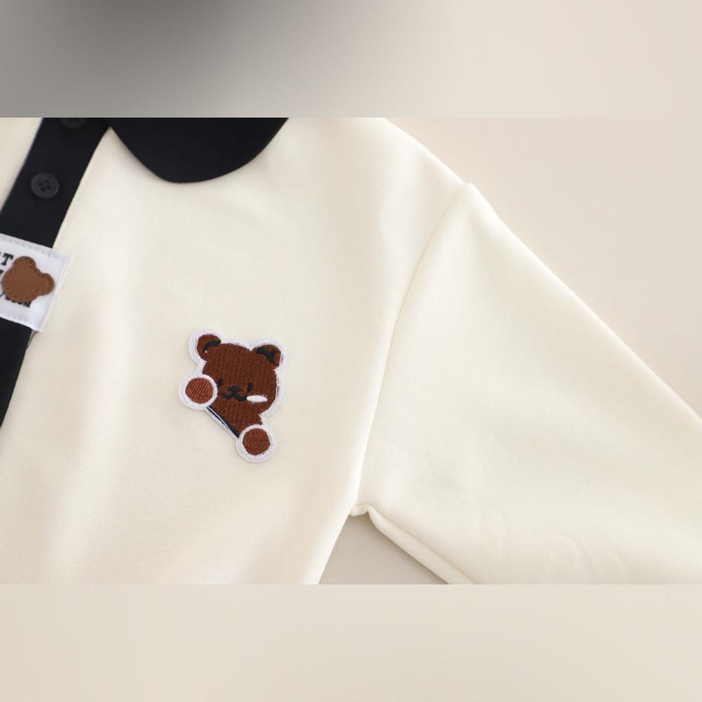 Kids Casual Long-Sleeve Set, Comfortable Daily Wear Outfits