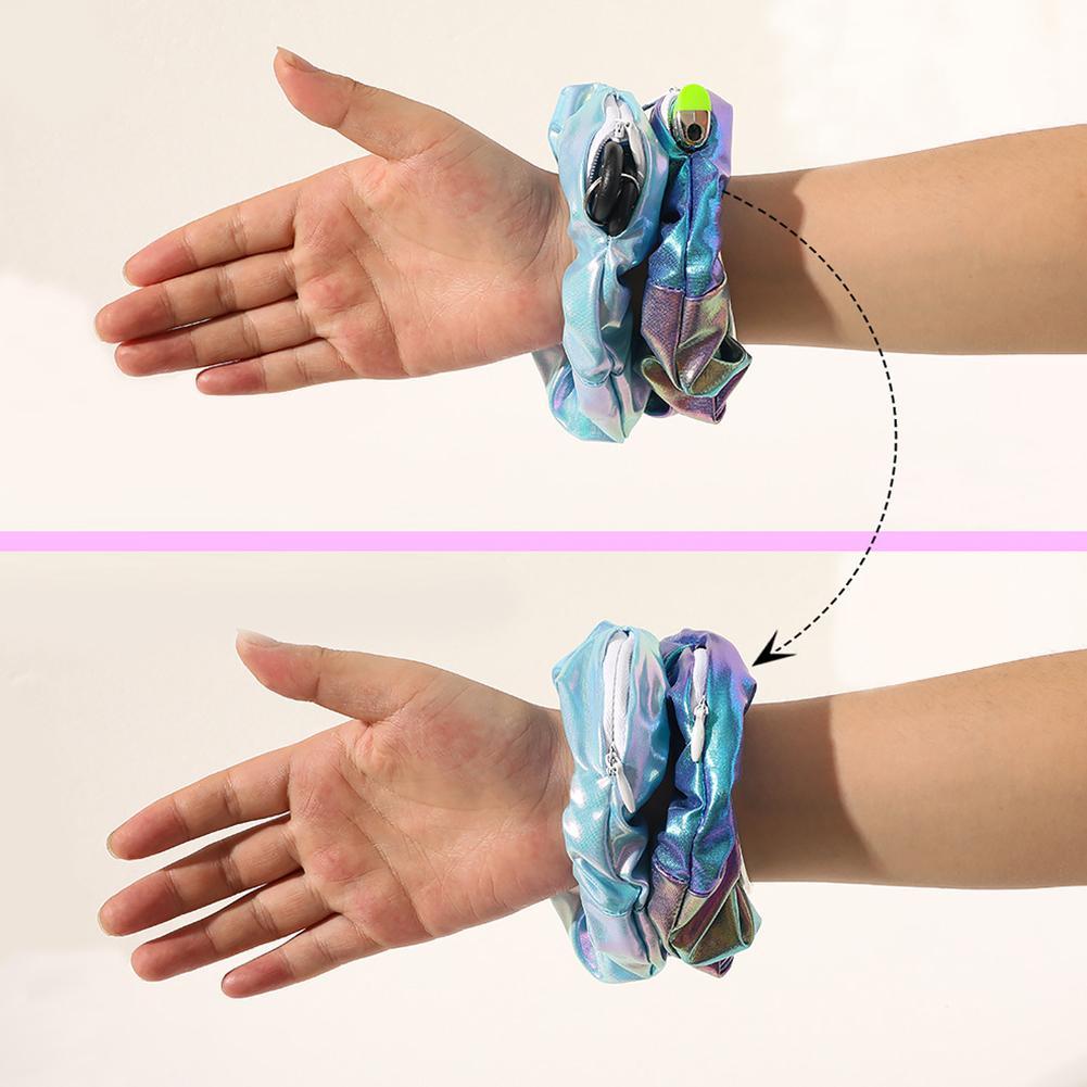 Hair elastic with zipper