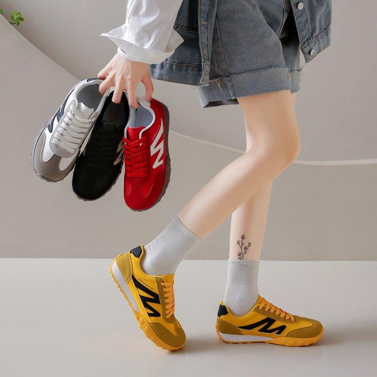 [Youshilai] Autumn new German training shoes women's 2025 flat-bottomed non-slip thick-soled heightening casual sports women's shoes