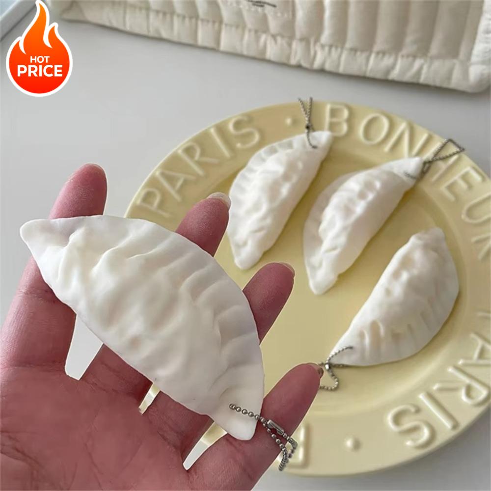 Simulace Knedlíčky Klíčenka Přívěsek na tašku Roztomilý Mini Mačkací Hračka Knedlíčky Simulace Jídla Dekorace Přívěsky Dárky pro Uvolnění Stresu