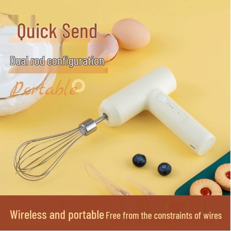 GOWKE304 Kabelloser Mini-Hand-Elektro-Eierschläger
