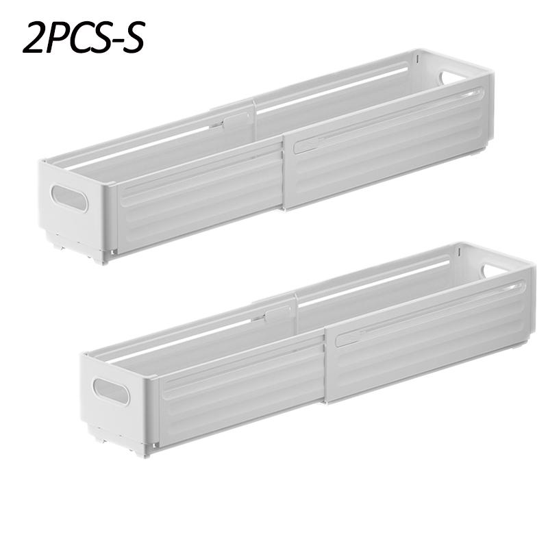 Length Retractable Drawer Organizer Adjustable Cabinet Storage Box Stackable Kitchen Organizers Sorting Storage Box