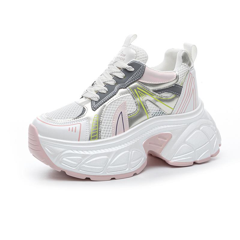 

Small thick-soled tall dad shoes women s new spring and summer new sports and leisure shoes light and breathable 39 рожевий