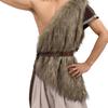 Men Vikinges Vest Medieval Faux Furs Waistcoat Coat Outwear Warriour Renaissances LARP Cosplay Costume for Halloween