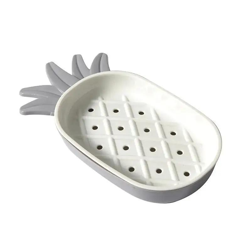 Bathroom SoapDish With Drain Water SoapContainer Toilet Soap Box Tray StandDrain Bath Tools Soaps Holder Dishes For SoapPads