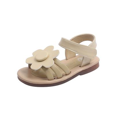 Newest Summer Little Girls Princess Dress Sandals Flower Sandals For Infant Kids White Pink Beach Sandal Years Old
