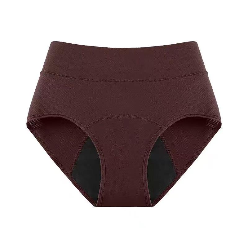 European Size Leak-proof High-waist Period Underwear - Breathable Mesh, Absorbent, Front and Back Protection