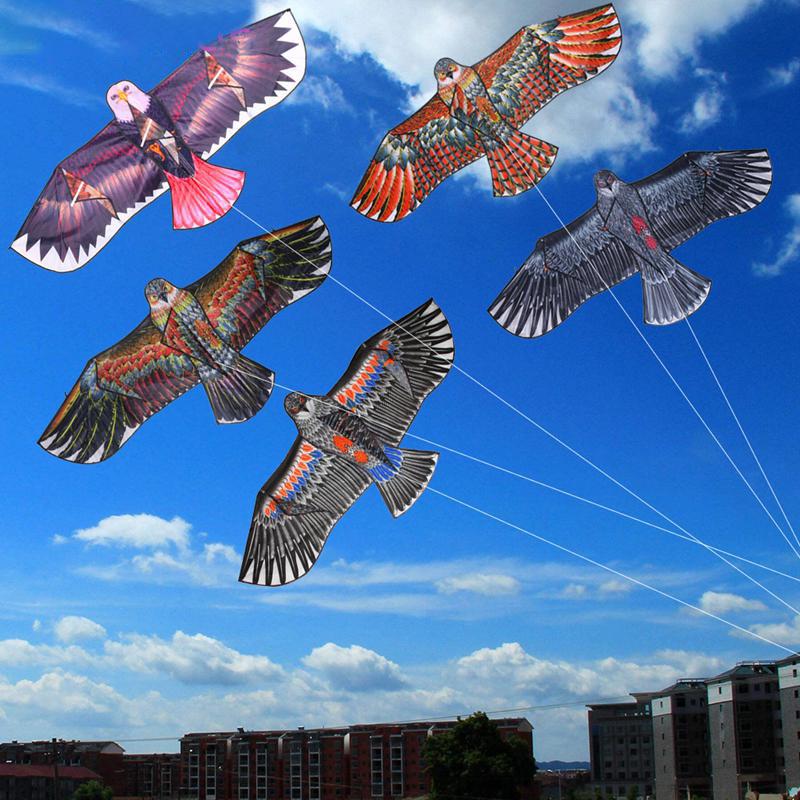 Eagle Kite Children Triangle Kite Easy Fly Outdoor Toy Beach Park Garden Flying Kite Durable Paper Kite