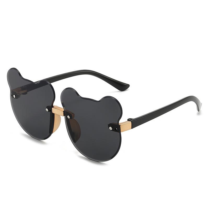 New Children S Bear Sunglasses Cartoon Copy Sunscreen Uv Protection Cute Baby Sunglasses Outdoor Cat Ear Frameless
