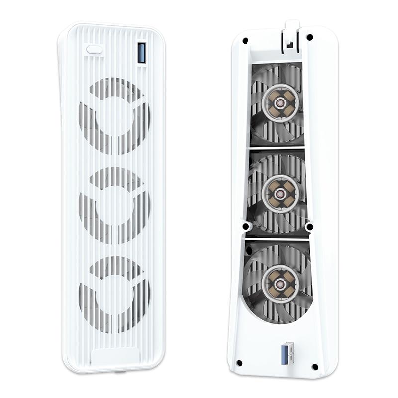 For PS5 Game Console ABS Cooling Fan 2-Gear Wind Heat Dissipation USB Fan Cooler