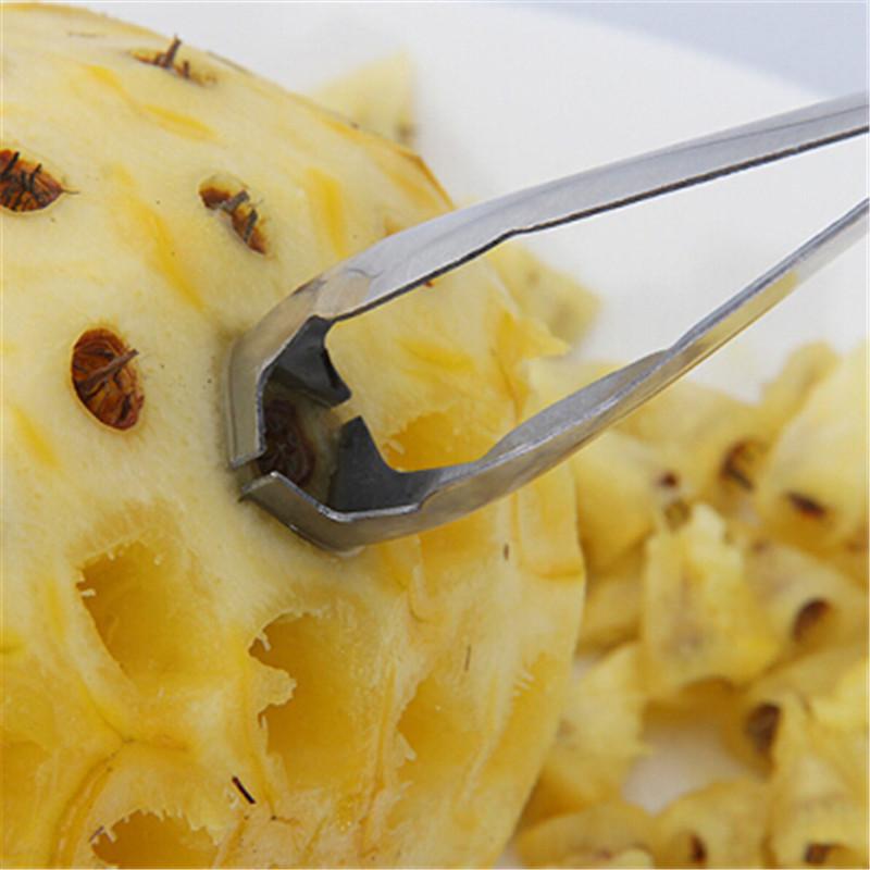 

Seed Salad Tool Fruit Clip Cutter Stainless Steel Corer Slicer Pineapple Peeler