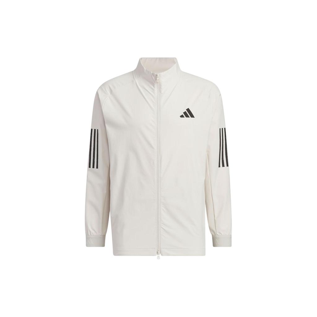 adidas 4-Way Stretch Jacket Color Block Retro Sports Stand Collar Long Sleeve Golf Jacket Men Jacket Phosphor-Brown IN6596