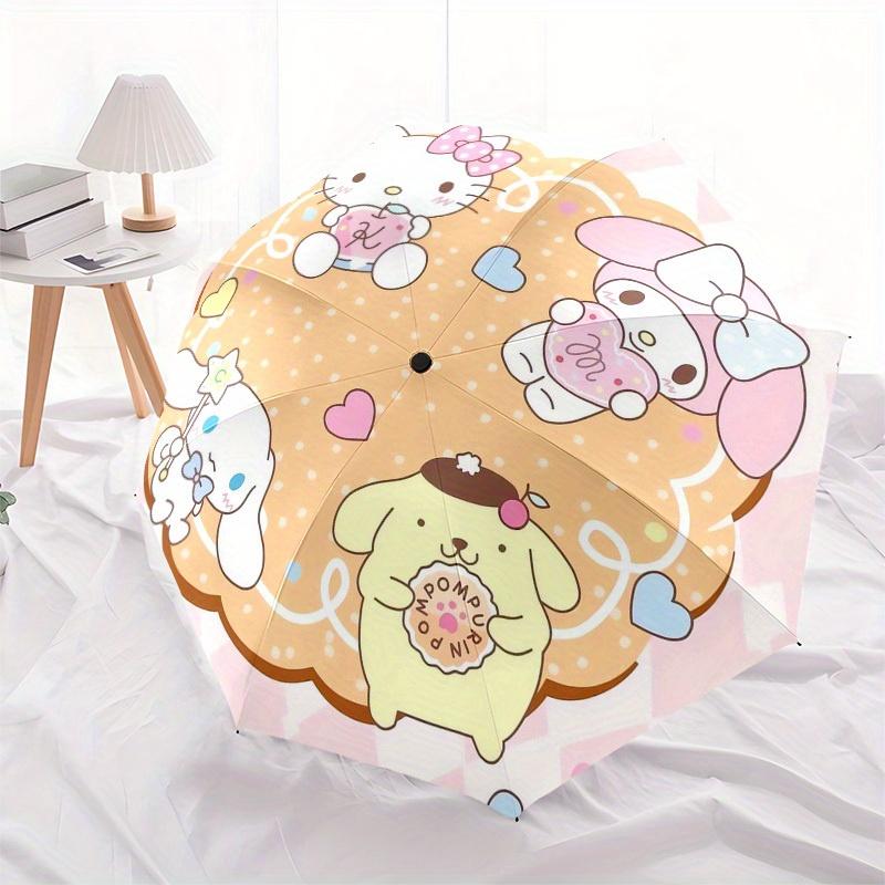 1pc Hello Kitty Friends Umbrella with Plastic Handle,Suitable for All Seasons Home Travel Outdoor UmbrellaSanlio373