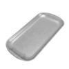 304 Stainless Steel Rectangular Plate Vintage Matte Finish Industrial Style Rectangle Dinner Plate Tray for Tea Dessert