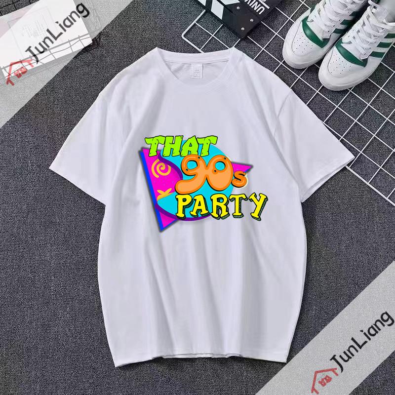 The 90s Unisex Retro Costume Party T-Shirt Gift for Unisex 90’s Aesthetic ClothingHip Hop Event Graphic Tee Tops