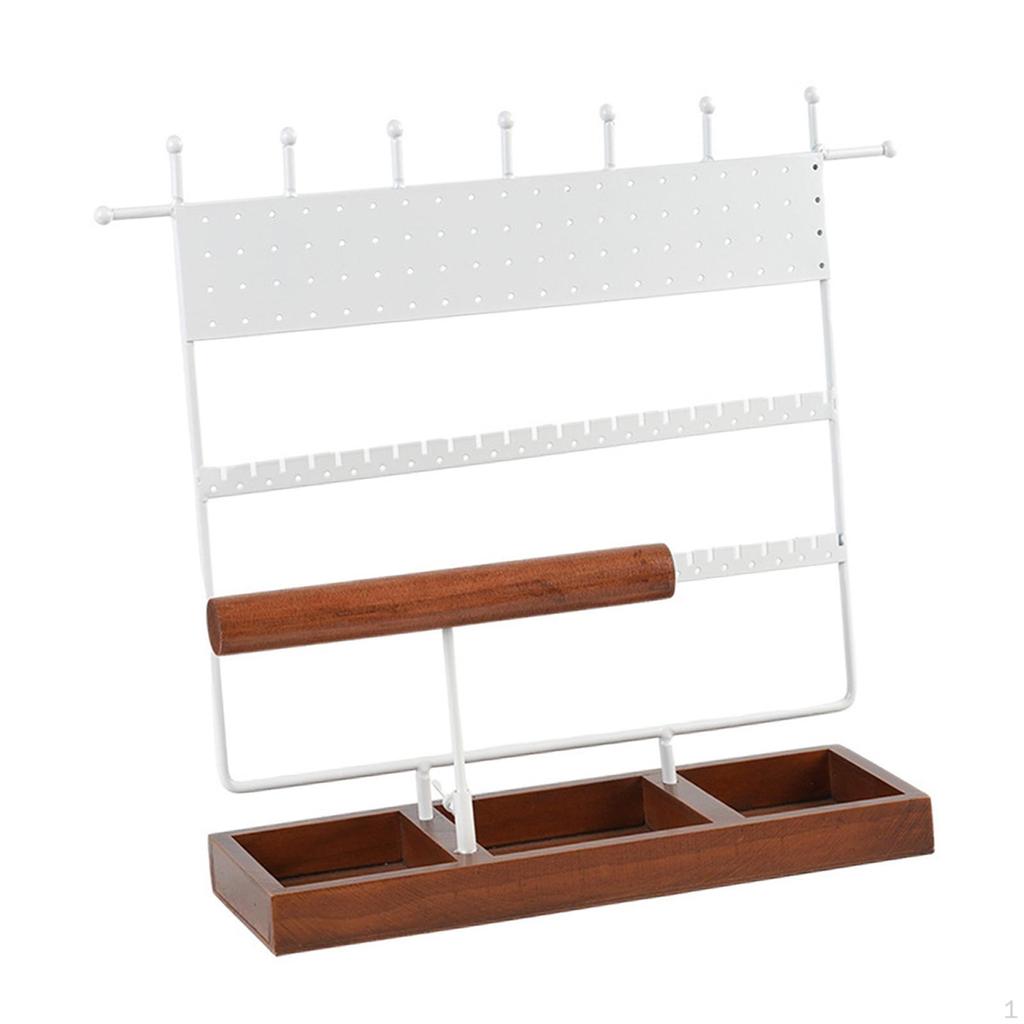 Jewelry Display Rack Holder Earring Rack, Tower Necklace Organizer for