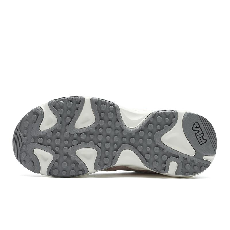 FILA Versatile Simple Retro Low-Top Casual Shoes Women sneaker White-Agate-Gray White-Sand-Gray F12W422113FWW