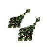 Needle Diamond Earrings Retro Light Luxury High-end Stud Earrings Niche Retro Earrings Women