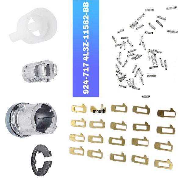 1 Set Metal Ignition Switch Lock Cylinder Assembly (Color: As Shown) 924-717