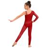Girls Figure Skating Gymnastics Jumpsuit Asymmetrical Design Back Invisible Zipper Mesh Patchwork Sparkly Rhinestones Bodysuit for Competition