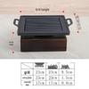 Commercial Korean Solid Alcohol BBQ Grill Set