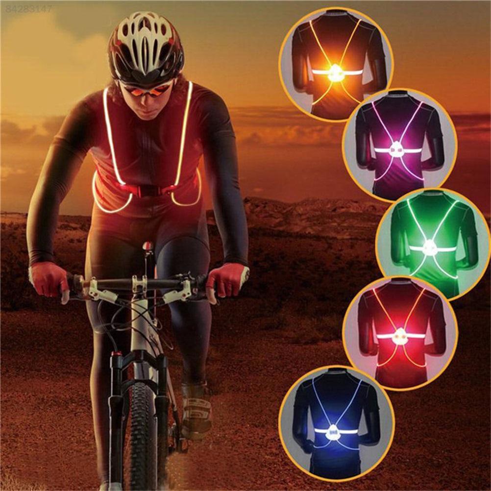 Outdoor 360 Reflective LED Flash Driving Vest High Visibility Night Running Cycling Riding Safety Bike Vest