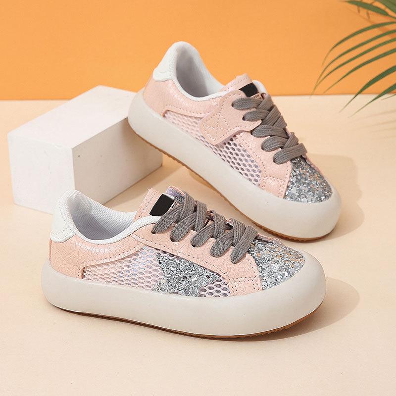 Girls' Casual Low-Top Sneakers - Autumn 2023 New Style, Soft Non-Slip Sole, Fashionable Sports Shoes for Little Girls