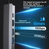 Type-C USB 2-in-1 Gigabit Wired Network Card for Laptop and Tablet USB To Ethernet 2.5