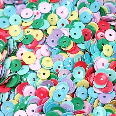Hanmade Water Cup Medium Hole 1500pcs Creative DIY Decorative Material Concave Type Phantom Color Round Sequin Jewelry Accessories Phone Case PVC