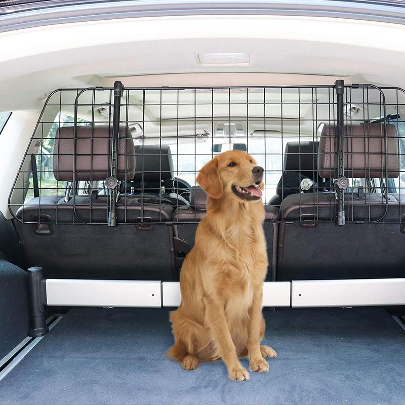 Dog Car Barrier, Vehicle Front & Rear Seat Pet Separation Safety Guard