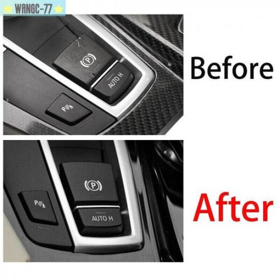 For BMW 5 Series 2011-2017 Matte Black Brake Handle Handbrake Cover Trim 1PCS