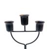 3 Arms Candle Holder Iron Modern Creative Candleholder Centerpiece for Party Living Room Holiday Dining Table Decoration