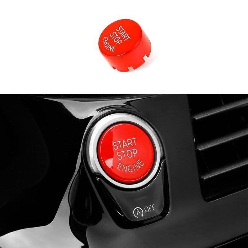Car Engine Start Stop Button Trim Fit For BMW 5 Series G30 2018-2022 1X Red ABS