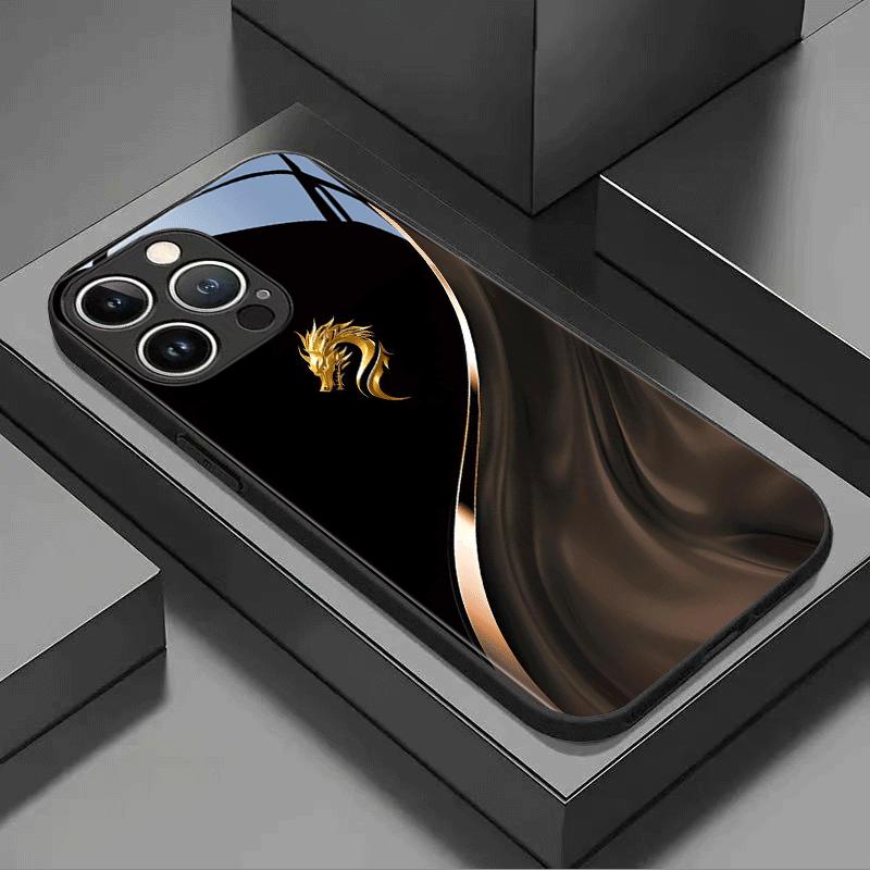 Exquisite Luxus High-End Handyhülle Glas TPU Handyhülle für iPhone 17 16 15 14 13 12 11pm Pro Plus Sturzfest