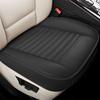 Wuyaoyao Car Seat Bottom Cover, Anti-Slip Leather Car Front Seat Cushion Pad, Full Wrap Bottom Auto Seat Protector with Pocket, Universal Front Seat