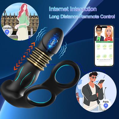 APP Fernbedienung Prostata Massagegerät Vibrator Männlich Kabellos Bluetooth Anal Buttplug für Männer Dildo Vibrierend Erwachsene Sexspielzeuge