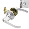 Door Handle Lock Aluminum Alloy Door Key Locks Room Hotel Anti Theft Safty Security Locker Latch for Toilet /Bathroom/Bedroom