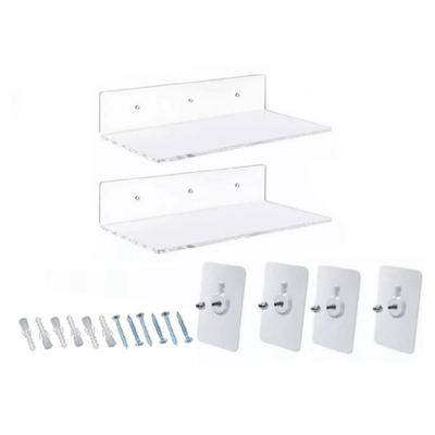 Invisible Wall Mounted Hangings Book Shelves Acrylic Clear Floating Bookshelf