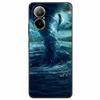 For Realme C67 4G Case Animals Painted Black TPU Silicone Soft Bumpers for RealmeC67 4G C 67 RMX3890 Phone Covers Wolf Cool Bags