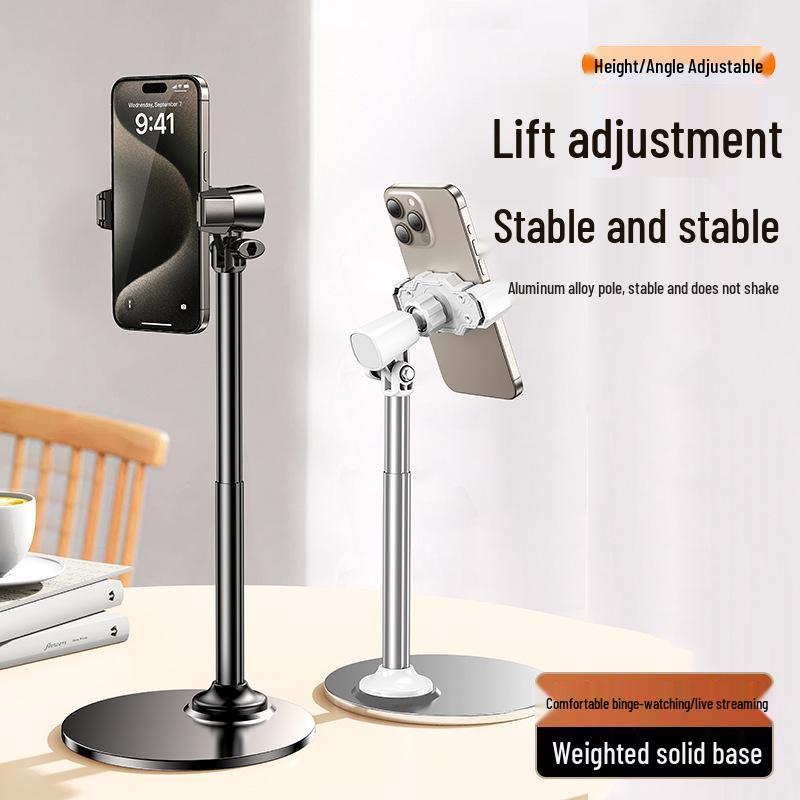 

Retractable Portable Phone Holder Stand for Desk - Ideal for Watching, Photography, and Live Broadcasts.