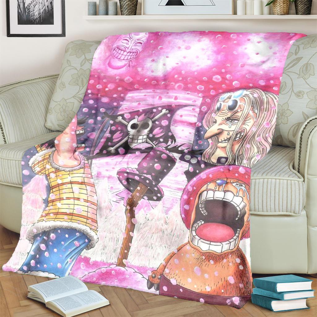 "ONE PIECE" Flannel Blanket Cozy Comfortable for Home Bedrooms, Sofas and Travel Use