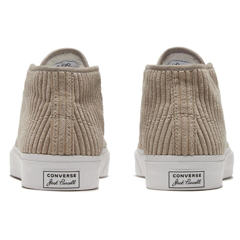 Converse Jack Purcell comfortable and versatile mid-top canvas shoes unisex khaki