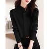 Women Autumn High Neck Slim Fit Base Sweater Western-Style Knitted Top Long Sleeved Knitted Sweater