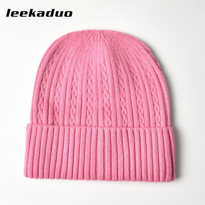 Hat for Men's Winter Casual Solid Color Knitted Hat for Women's Knitted Headcap Fashion Cold Hat