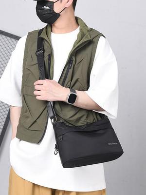2025 Men's Waterproof Multi-Compartment Crossbody and Backpack - Business Casual, Lightweight Design